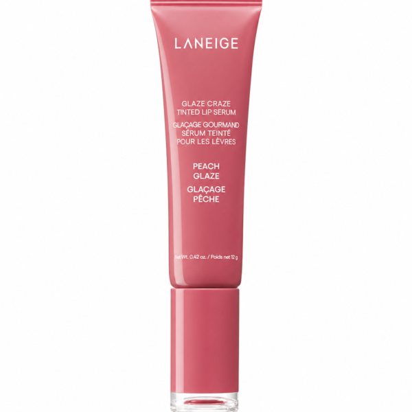 LANEIGE – Glaze Craze Tinted Lip Serum (Peach Glaze), 12g