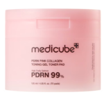 Medicube – PDRN Pink Collagen Toning Gel Toner Pad, 120ml, 70 pads